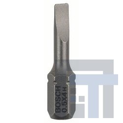 Биты и насадки-отвертки Bosch Extra-Hart для шурупов с прямым шлицем